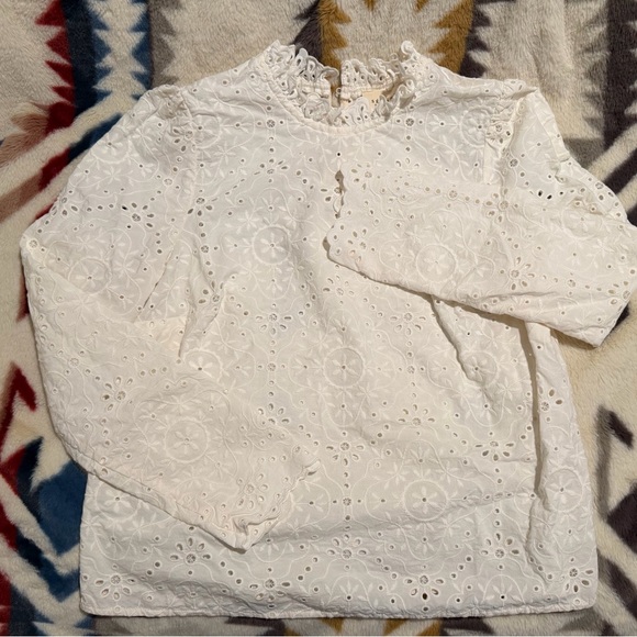 Sezane Florie Blouse - Ecru Size 6 - Picture 2 of 3